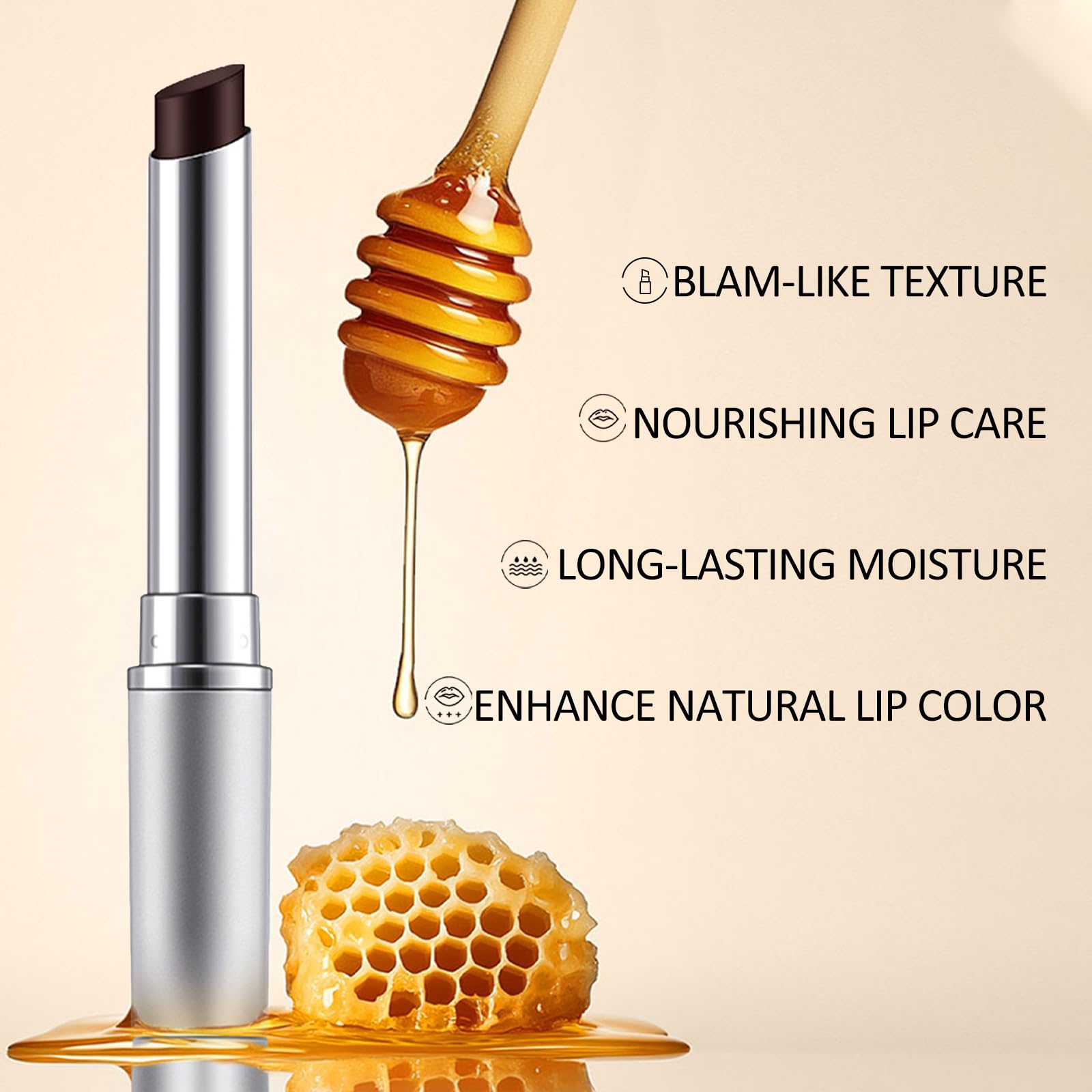 Erinde 2PCS Honey Lipstick Tinted Lip Balm - Hydrating Natural Glossy Lip Balm, Sheer Lightweight Color, Moisturizing Lipstick Makeup Lip Care Balm with a Hint of Natural Black Cherry Tint Erinde Au supplements