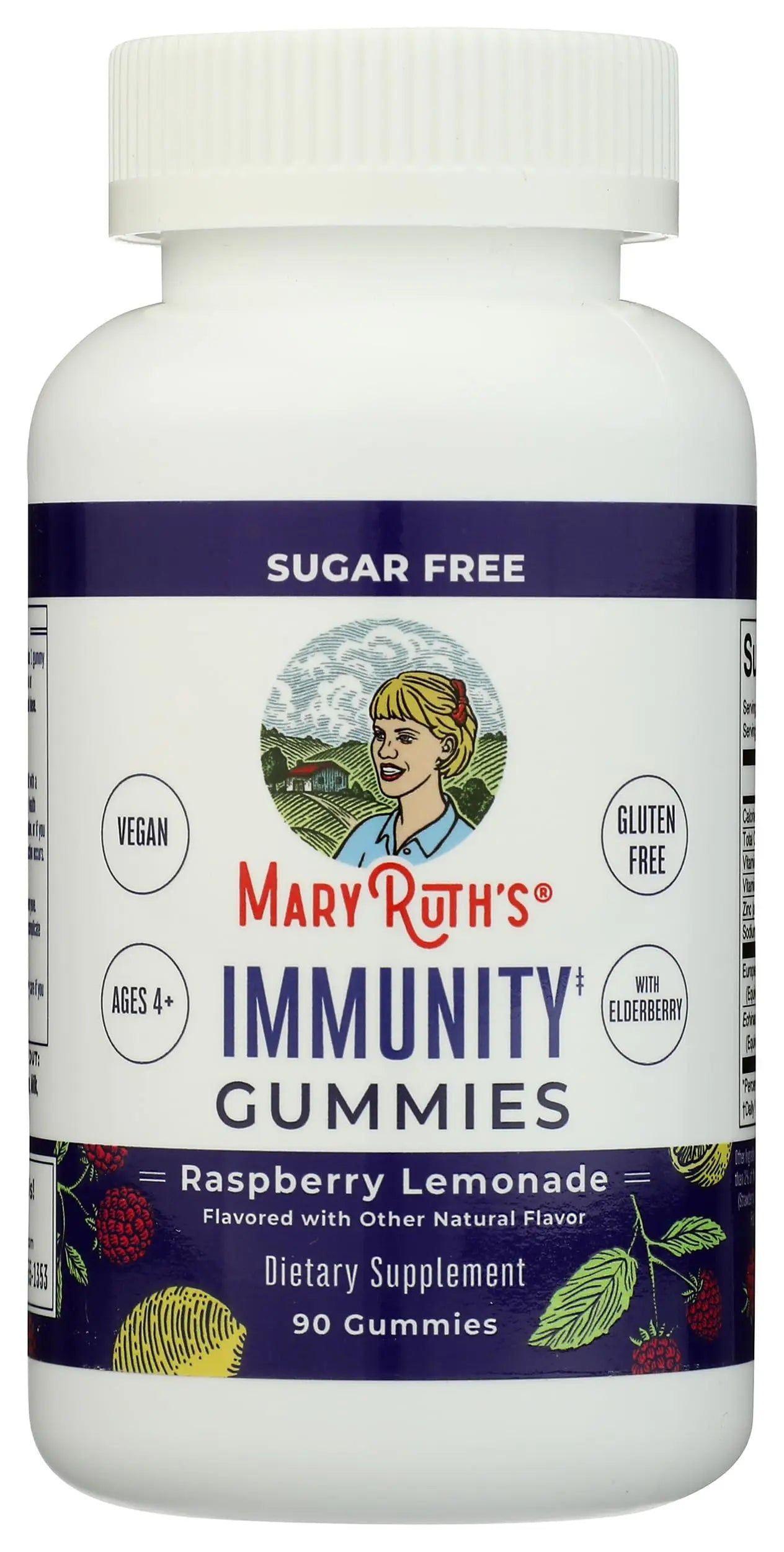 MaryRuth Organics Sugar Free Immunity Gummies | Powerful Blend | Elderberry Vitamin C & Zinc | Vitamin D3 & Echinacea | Immune Support Supplement | Gummies for Kids & Adults | Vegan | Non GMO | 90ct MARYRUTH'S Au supplements