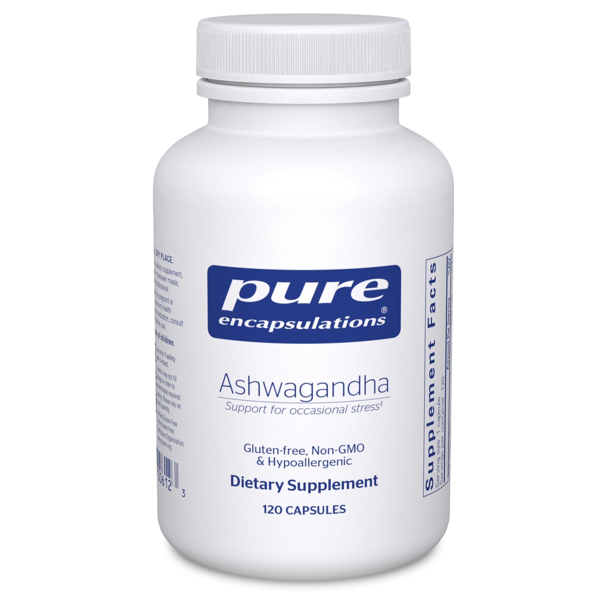 Pure Encapsulations Ashwagandha - 500 mg Ashwagandha Extract - Metabolism & Stress Support - Immune Support - GMO Free & Vegan - 120 Capsules Pure Encapsulations Au supplements