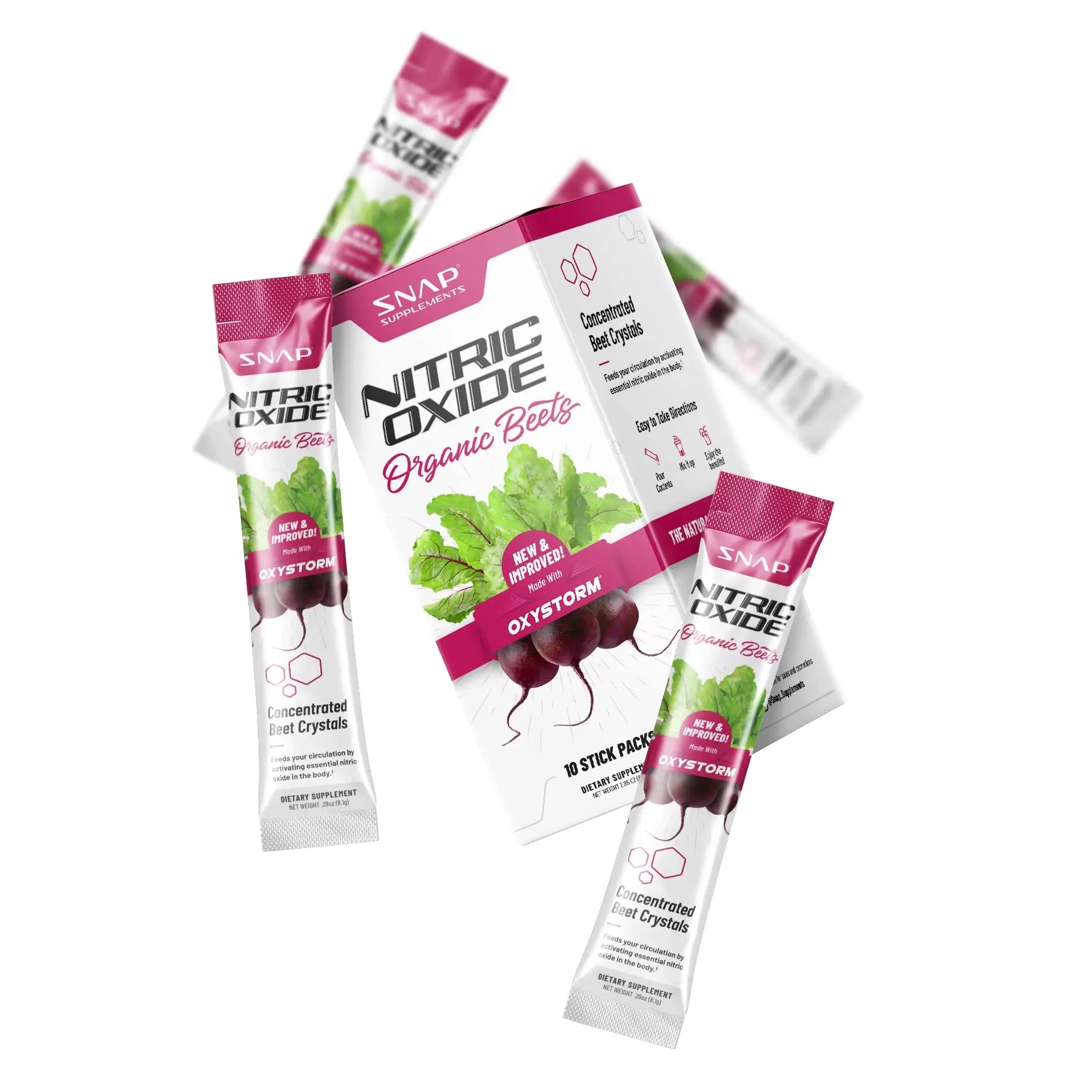 Snap Supplements Nitric Oxide Organic Beet Root Powder, Circulation Superfood On-The-Go Snap Supplements Au supplements