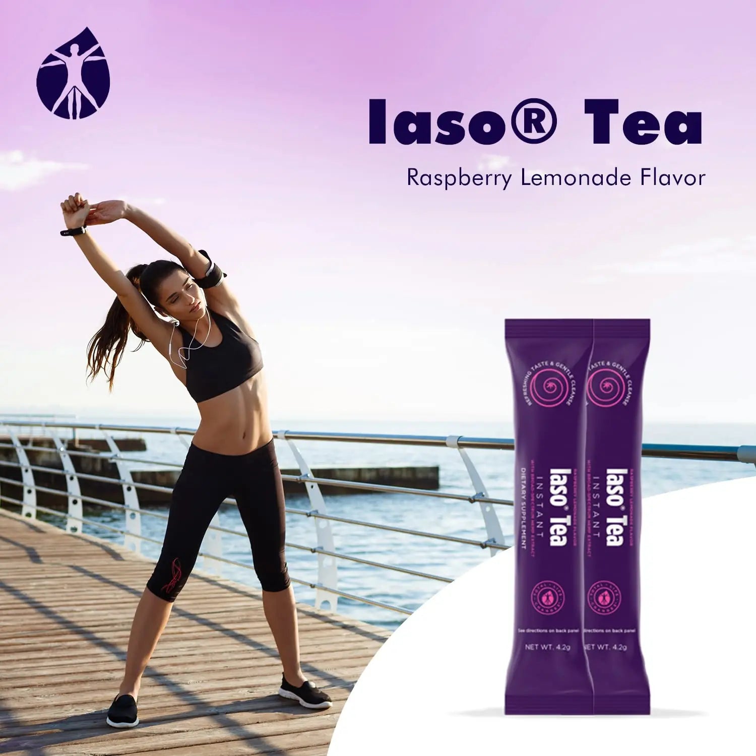 Total Life Changes Raspberry Lemonade Flavor Instant IASO Tea (15 Pack) Total Life Changes Au supplements