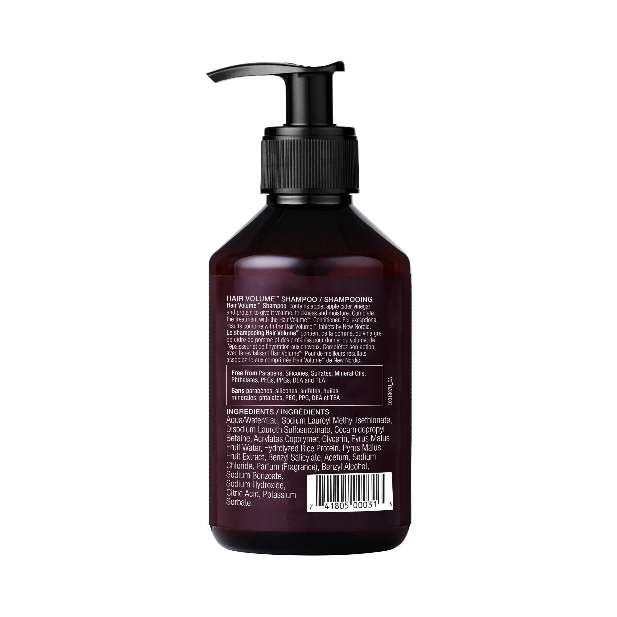 New Nordic Hair Volume Shampoo 250ml - Herbal Volumising Shampoo For Dry Damaged Hair - Suitable for Men and Women NEW NORDIC Au supplements