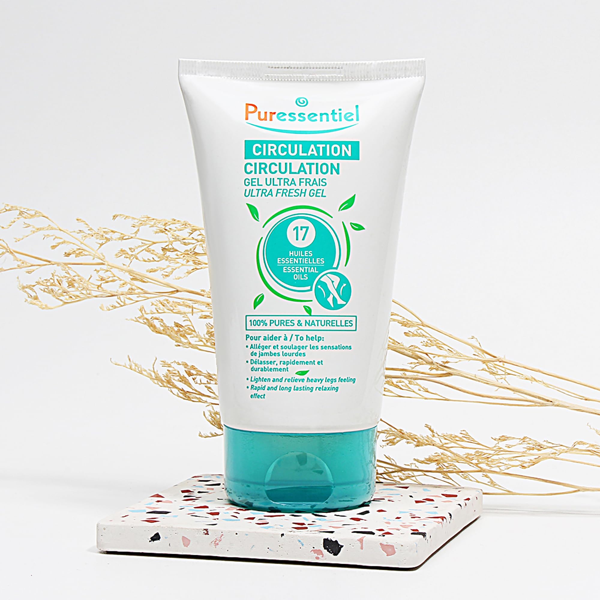Puressentiel Soothing Gel for Tired Feet, Ankles, Legs - Aromatherapy Lotion with 17 Essential Oils for Body and Skin - Instant, Lasting Relief and Circulation - Natural and Alcohol Free - 4.22 oz Puressentiel Au supplements