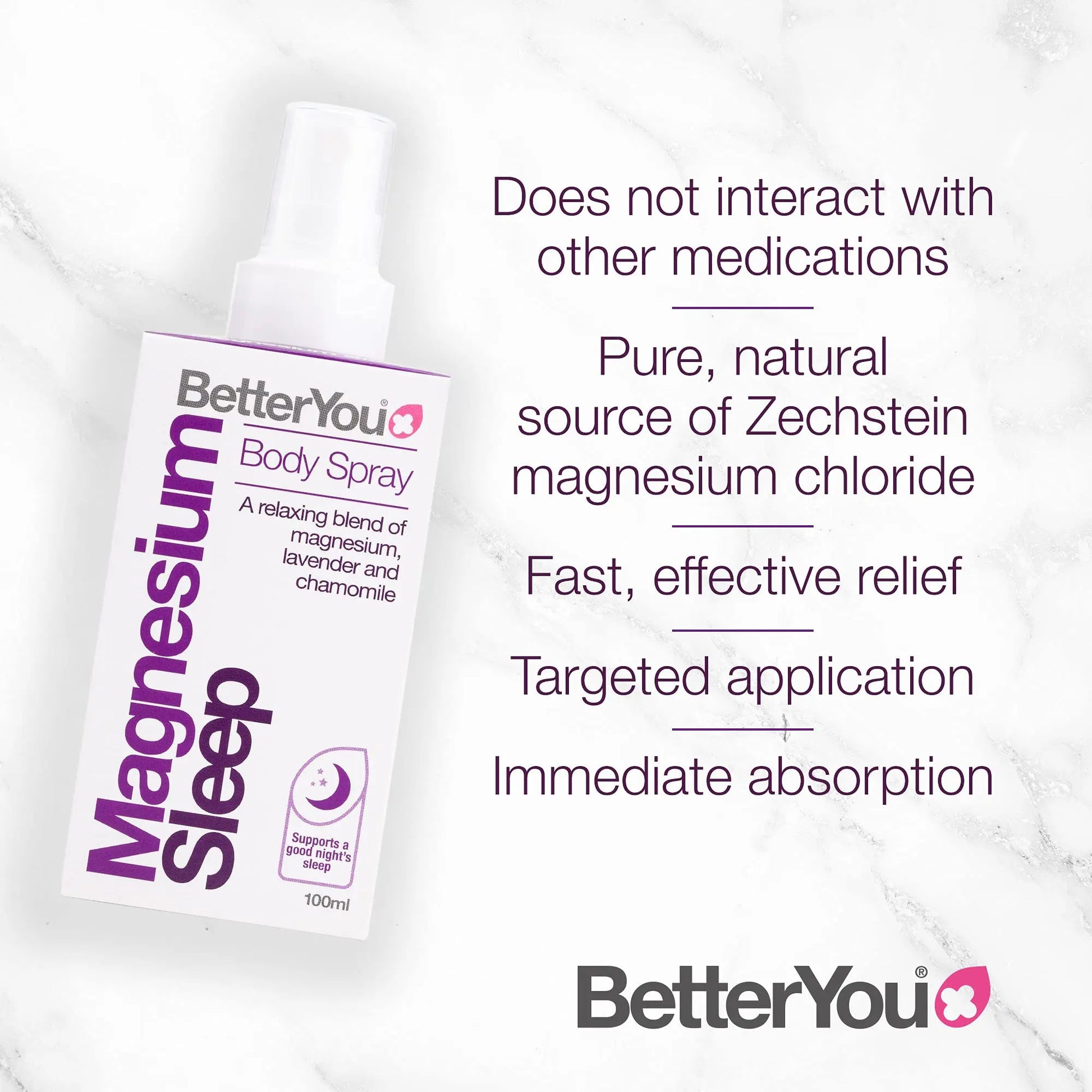 BetterYou Magnesium Sleep Body Spray, Made with Zechstein Magnesium Chloride BetterYou Au supplements