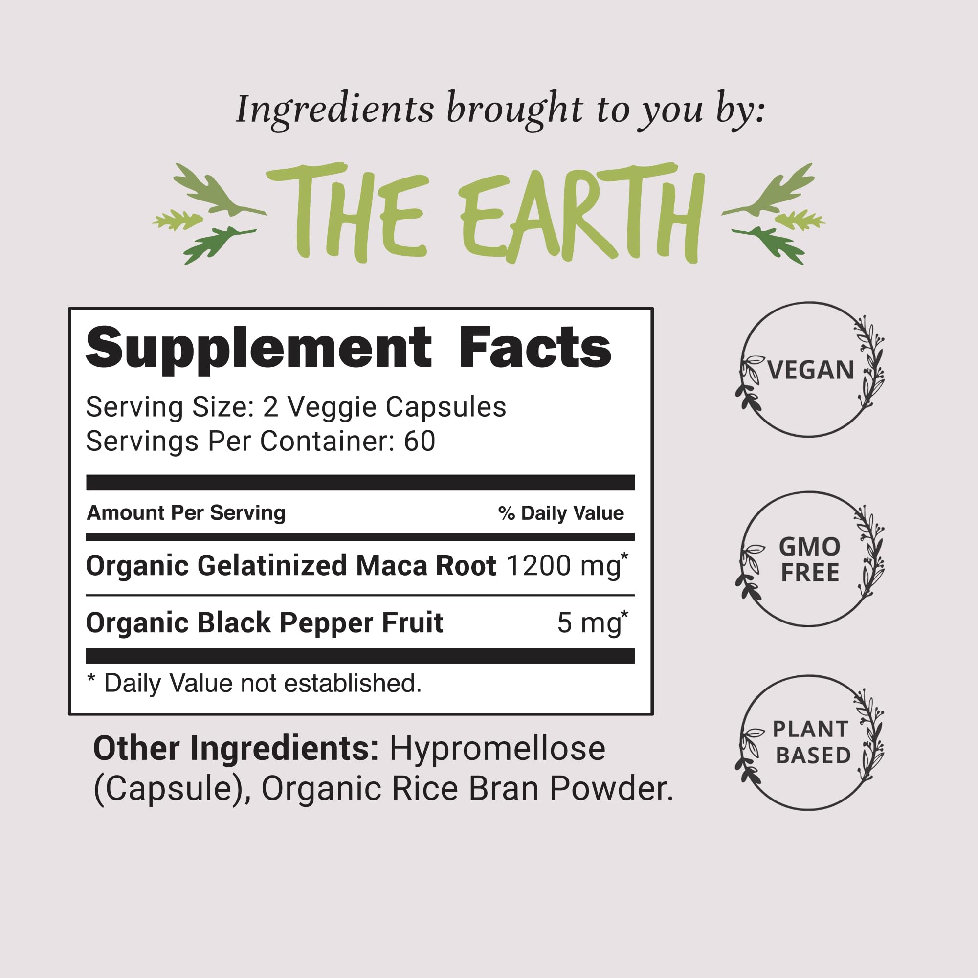 Organic Maca Root Capsules 1200 mg – Libido Booster for Women Fast Acting & Potent | Female Maca Supplement | Energy Pills from Peru | Includes Black Pepper for High Absorption | Vegan, 120 Ct Happy Healthy Hippie Au supplements