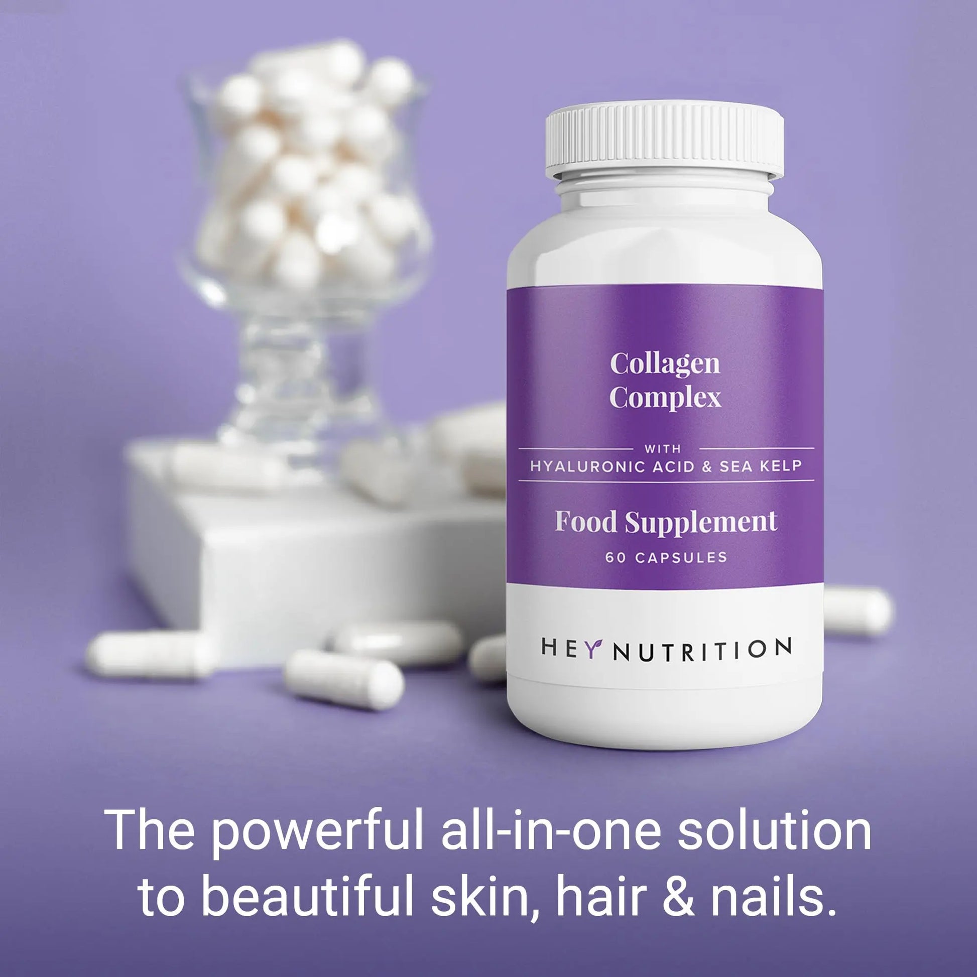 Hey Nutrition Collagen Complex Hyaluronic Acid & Sea Kelp Vitamin E, C, Biotin Hey Nutrition Au supplements