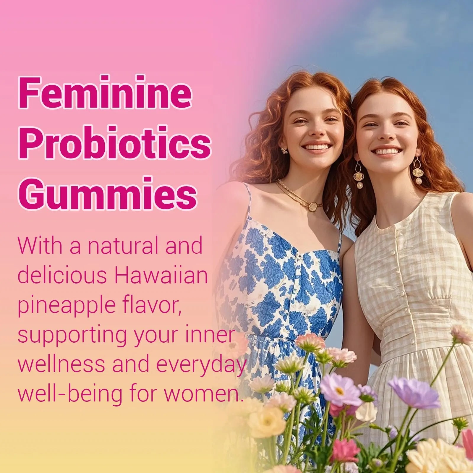 Lunivox Her Juicy Feminine Probiotics Gummies for Women, with Prebiotics & Slippery Elm - Promotes pH Balance, Gut Health & Immune Support - Pineapple Flavor, 60 Count Lunivox Au supplements