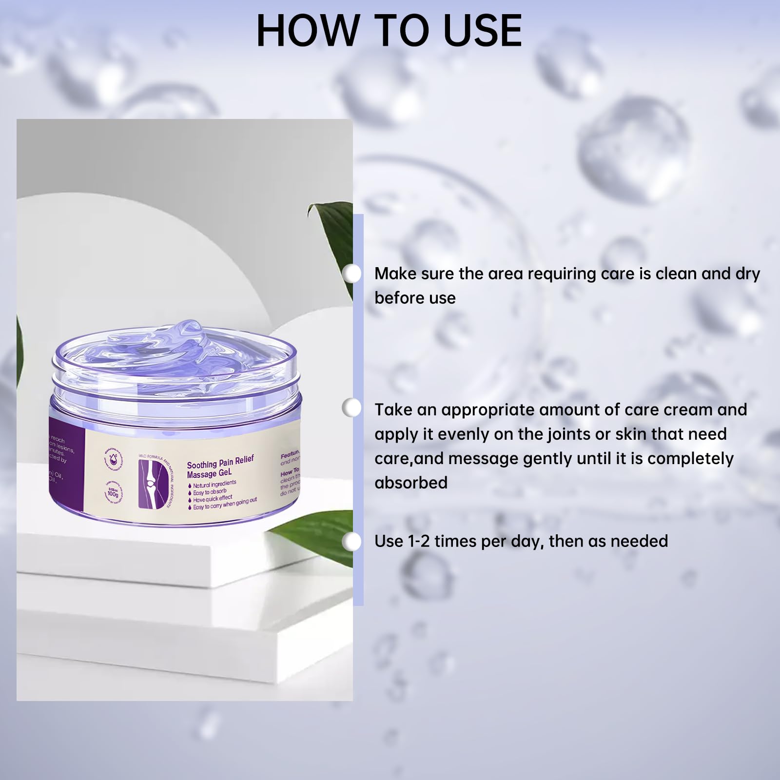 2PCS Kresin Joint Pain Gel Purple Gel,Soothing Pain Relief MassageGel,Purple Joint Repair Cream,Effective Soothesfor Back, Neck, Hands, and Feet MEIEGOU Au supplements
