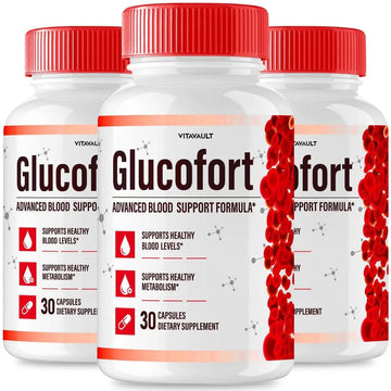 (3 Pack) Glucofort, Max Advanced Blood Support Formula Capsules Vitavault Au supplements