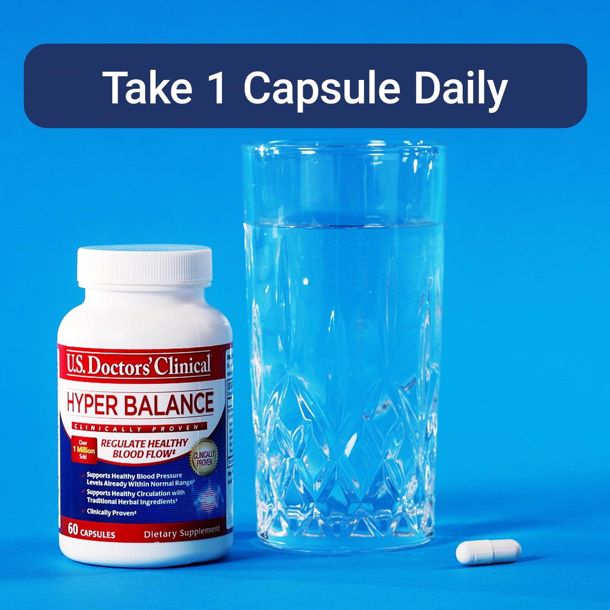 U.S. Doctors’ Clinical HyperBalance Herbal Support for Liver with Eucommia Bark, Senna, Wild Chrysanthemum to Promote Regulation (1 Month Supply – 60 Capsules) U.S.DOCTORS'CLINICAL Au supplements
