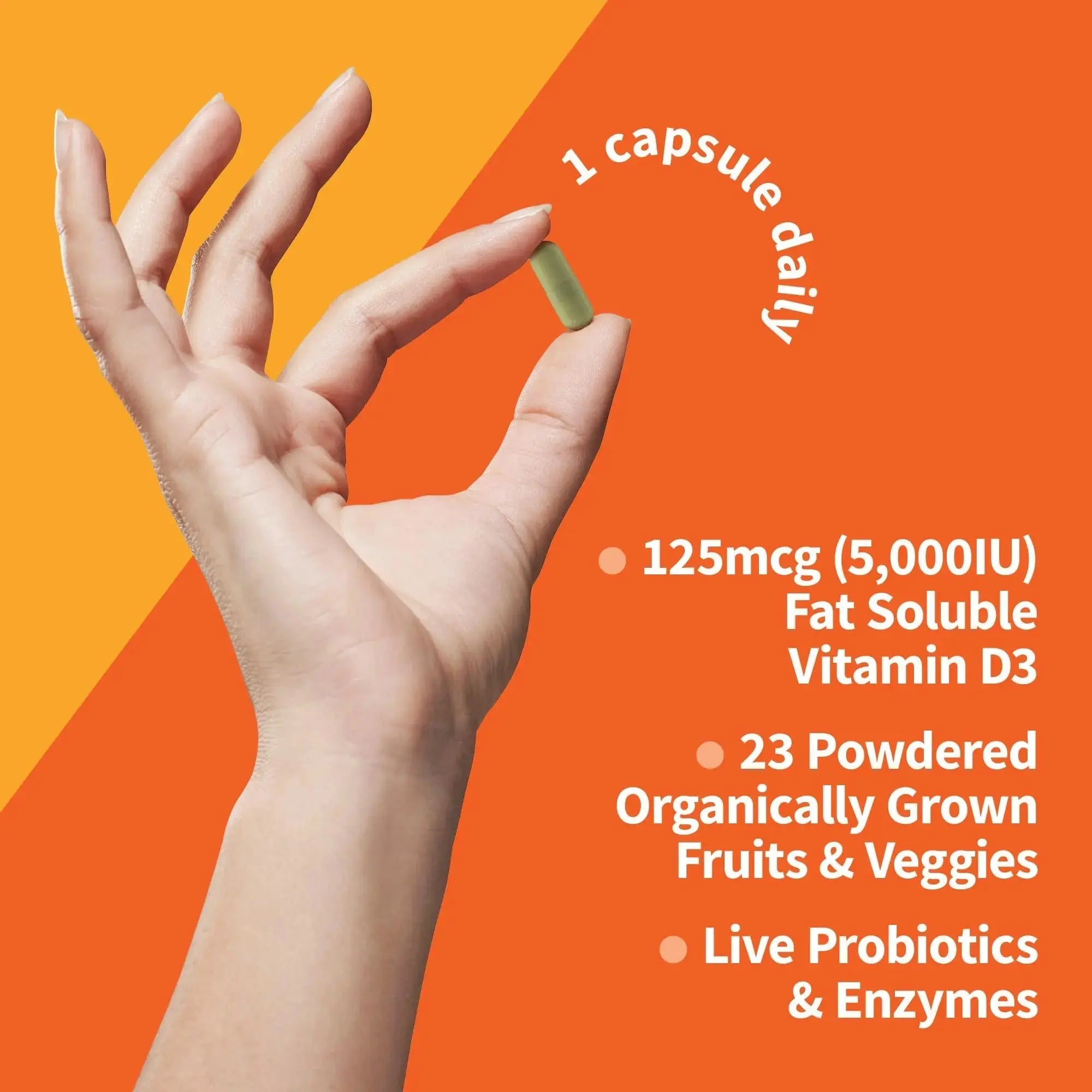 Garden of Life Organics Women's Once Dail,y 60ct & Vitamin Code Vitamin D3 5,000IU, 60ct Garden of Life Au supplements