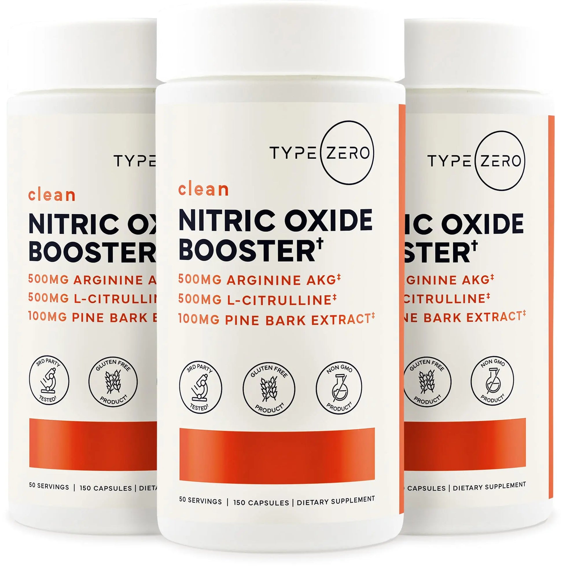 Type Zero Nitric Oxide 6X Booster, 150 Veggie Capsules - Natural Supplement - Beetroot, Arginine AKG, Citrulline, Pine Bark, Garlic & VIT C | Nitrous Oxide Type Zero Au supplements