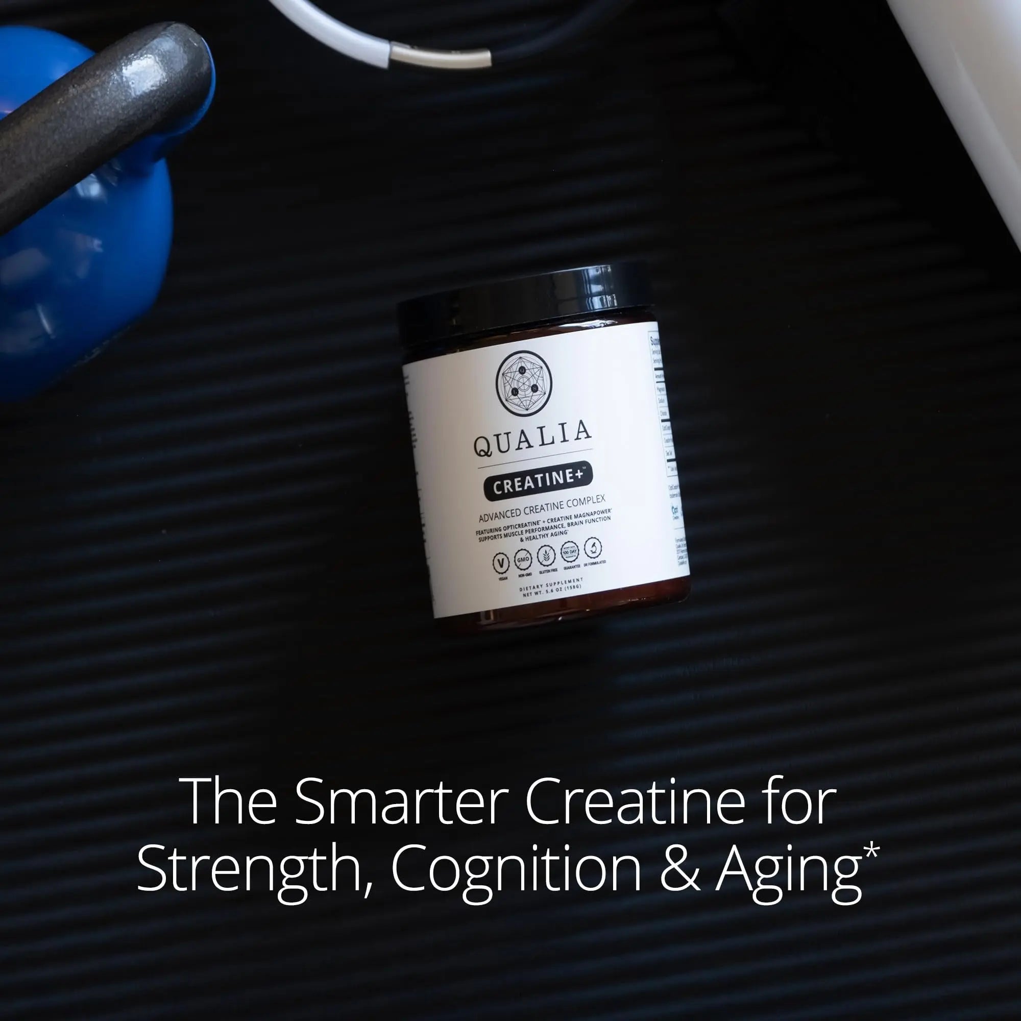 Qualia Creatine | Advanced Creatine Complex | 2 Sources + Magnesium | Optimized Absorption | Muscle Performance, Brain Function, & Healthy Aging (30 Servings) QUALIA LIFE SCIENCES Au supplements