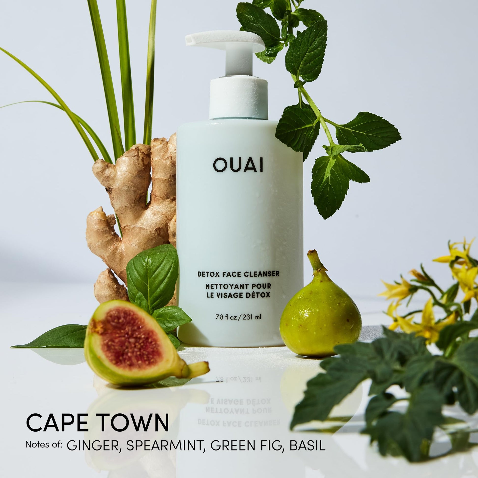 OUAI Detox Shower Routine Bundle - Gentle Detox Face Cleanser (7.8 Oz) and Clarifying Shampoo with Apple Cider Vinegar (10 Oz) - Removes Dirt, Oil, Product, Makeup, and Sunscreen - 2-Piece Bundle OUAI Au supplements