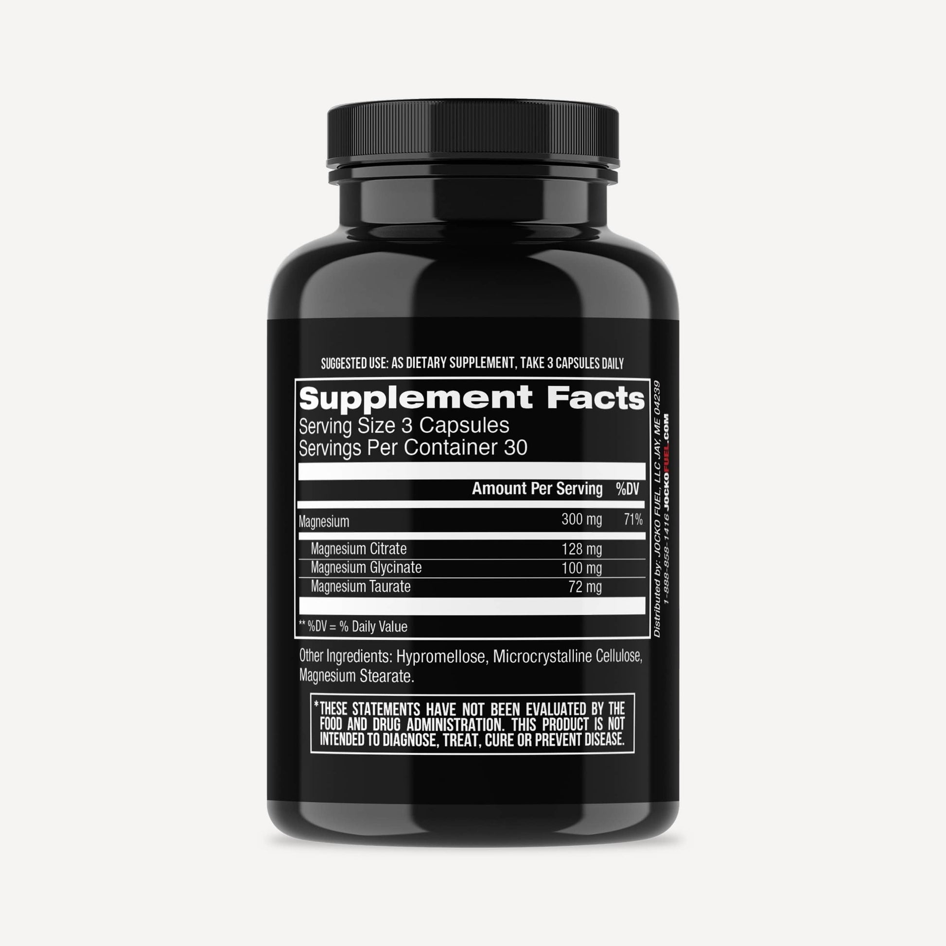 Jocko Fuel Magnesium Complex Supplement - Magnesium Glycinate, Citrate, & Taurate Capsules Dietary Supplement for Muscle Recovery & Relaxation, Heart, Nerve, Bone Support, & Sleep 30-Day Supply Jocko Fuel Au supplements