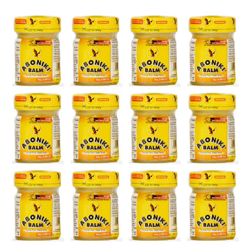 Aboniki Powerful Topical Pain Relief Balm with Natural Ingredients | Fast-Acting Soothing Relief for Joints & Muscle Pain, Soreness, Cramps | Long Lasting Full Body Rub (12 Plastic Jars) Aboniki Au supplements