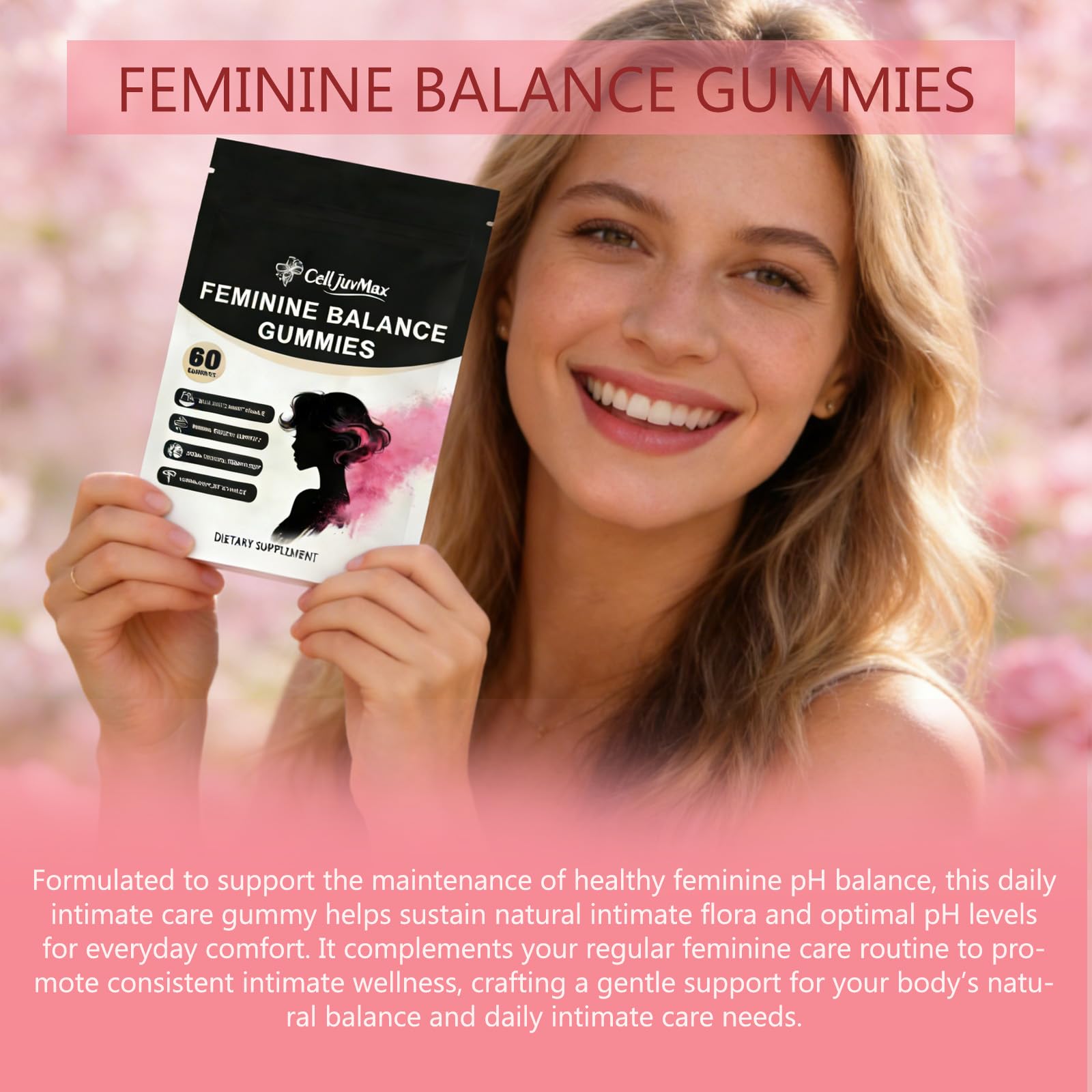 YFDSRF Feminine Balance Probiotic Gummies for Women - with Hawaiian Pineapple, pH Balance Support, Healthy Odor & Flora, Vaginal & Immune Health, Vegan Dietary Supplement - 60 Gummies (1) YFDSRF Au supplements