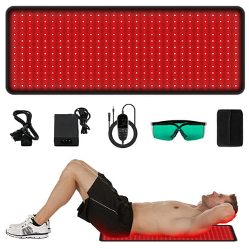 LED Red Light Therapy Pad Upgraded Large Size 660nm Red Light and 850nm Near Infrared Light AOCAAUP Au supplements