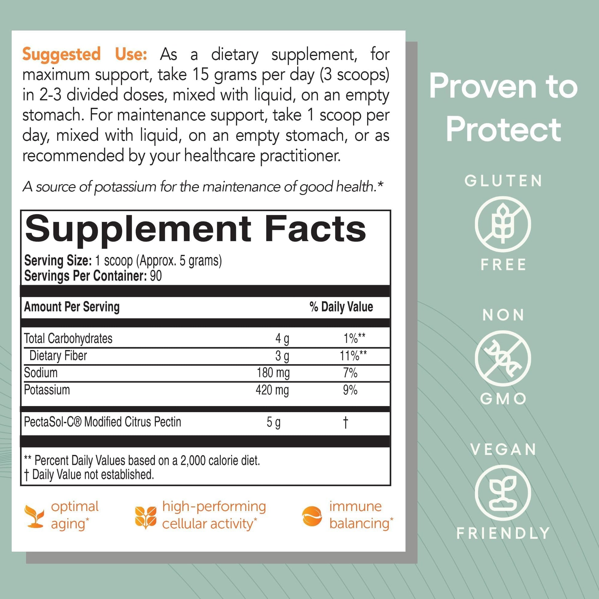 PectaSol Modified Citrus Pectin – 454g Powder – Total-Body Health Supplement to Support the Heart, Immune System, Inflammation Response & Healthy Aging + Maintain Healthy Galectin-3 Levels EcoNugenics Au supplements