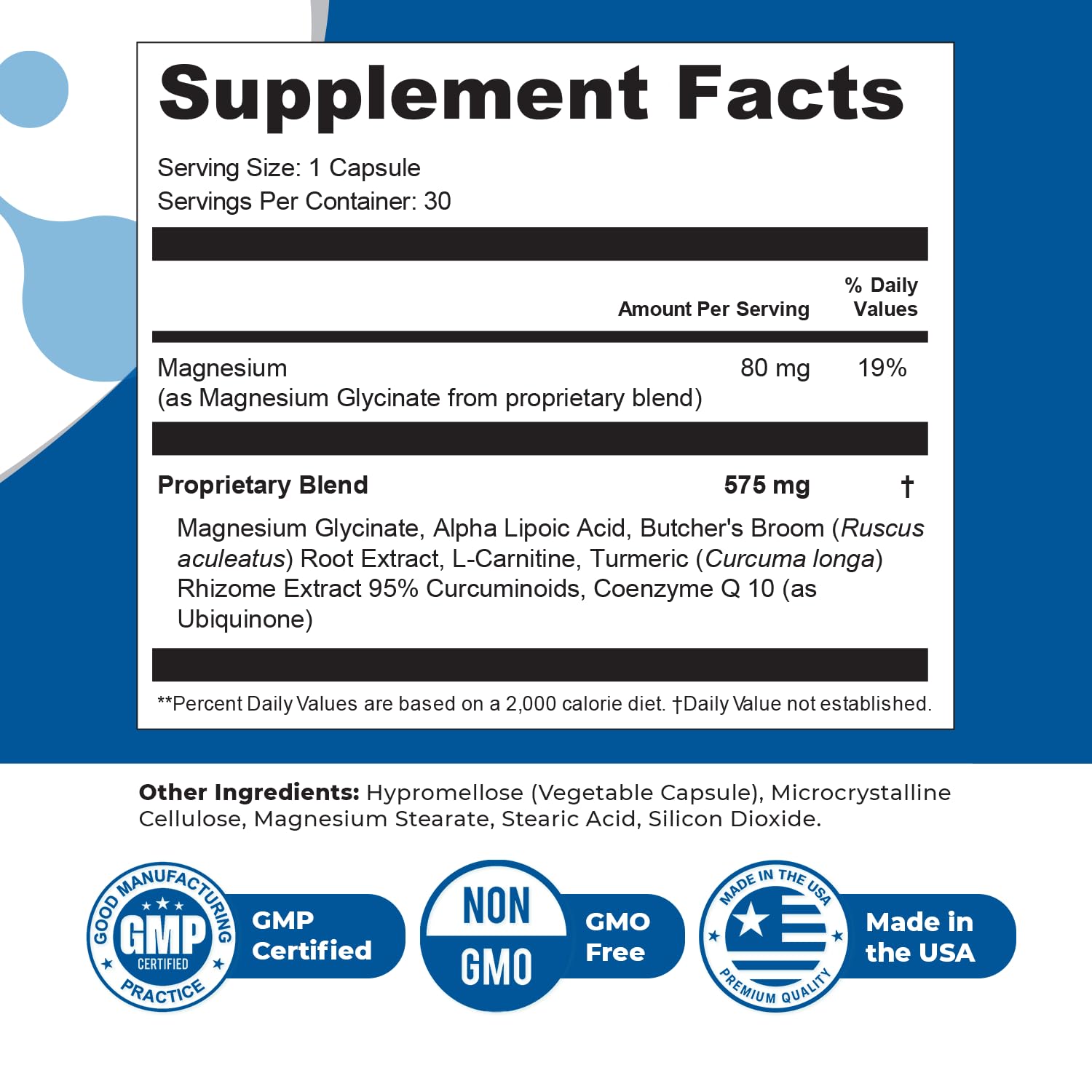 Orby NerveFlow – Natural Daily Wellness Supplement with Magnesium, Turmeric & CoQ10 – Non-GMO, GMP Certified, Made in USA – 30 Capsules, 1 Month Supply Orby Au supplements