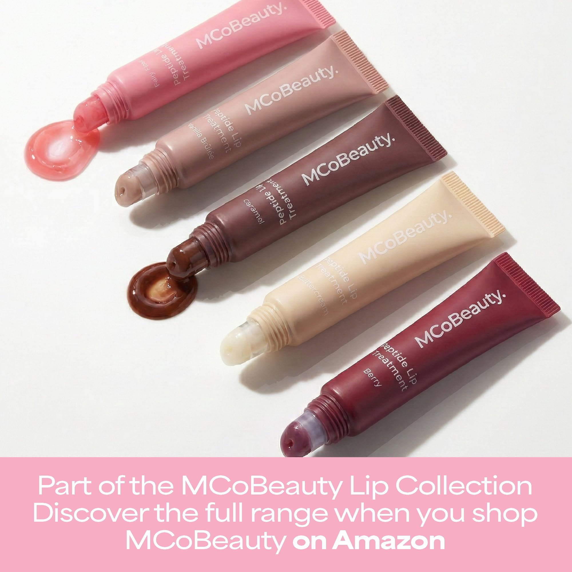 MCoBeauty Peptide Lip Treatment Caramel - Nude Brown Tinted Lip Balm Plumper Gloss for Women - Hydrating Lip Oil with Shea Butter, Peptides for Soft Plump Lips - Vegan Cruelty Free Lip Care MCoBeauty Au supplements