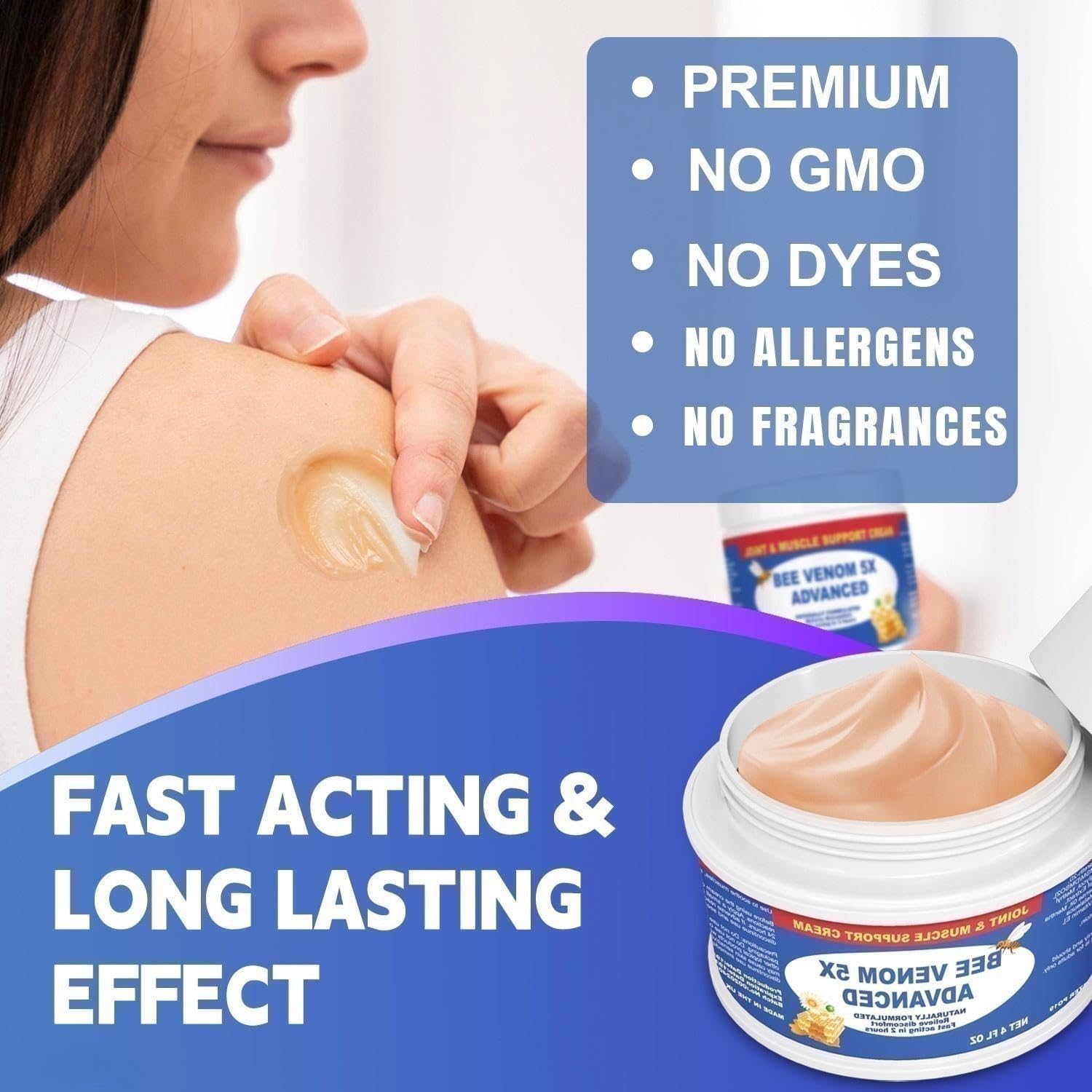 Benolixia Bee Venom Joint Cream, Bee Venom Joint Gel,Bee Venom Advanced Joint and Bone Cream,Natural Formula for Back, Knee, Hands, Neck, Feet, All Skin Types Benolixia Au supplements