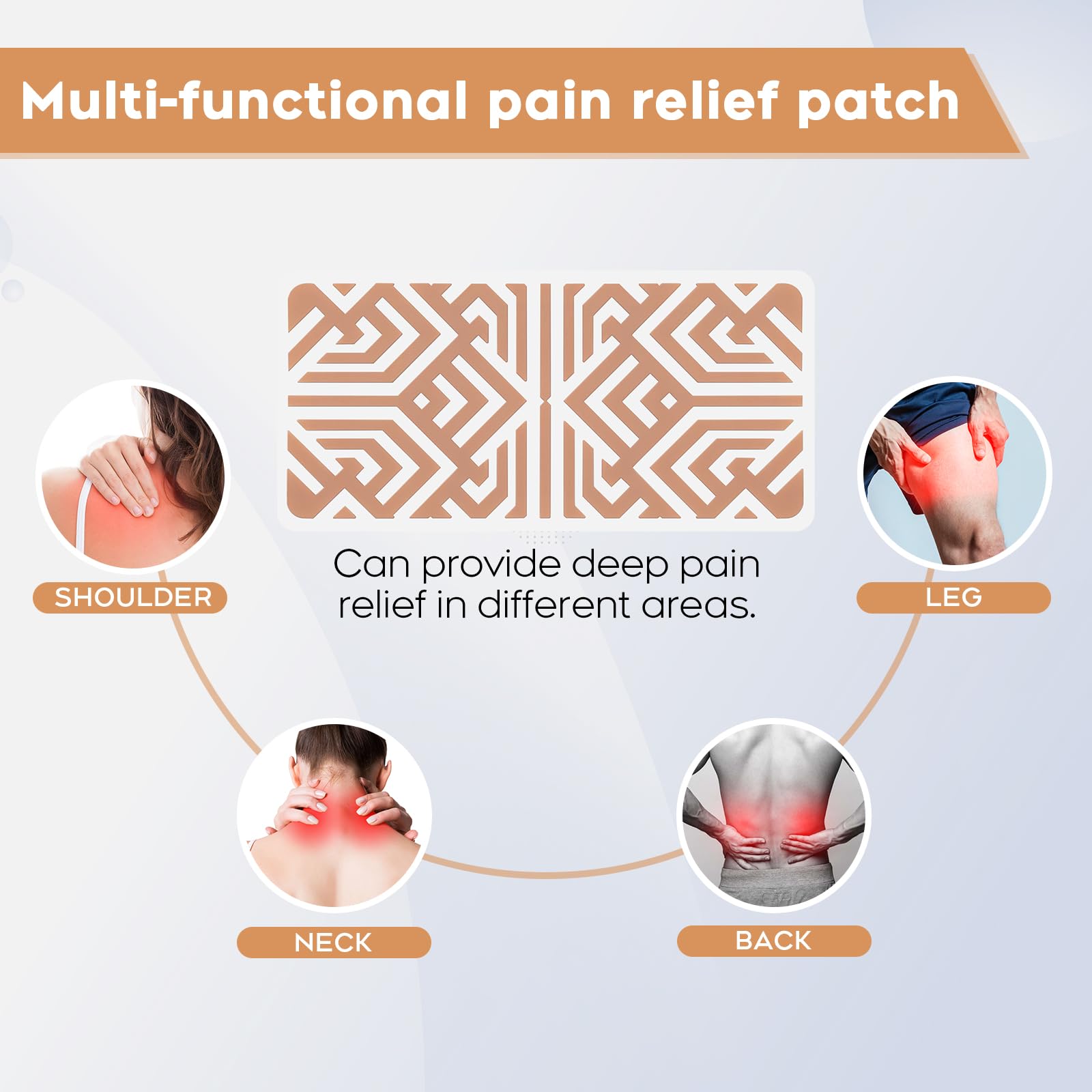 XAYIUIYAX Menthol Pain Patches, Cooling Pain Relief for Sore Muscle Relief - Includes 3 Adhesives, 1 Patch & 1 Carry Case - Relief Back, Shoulder & More - 3.03" × 6.30" - 0327 XAYIUIYAX Au supplements