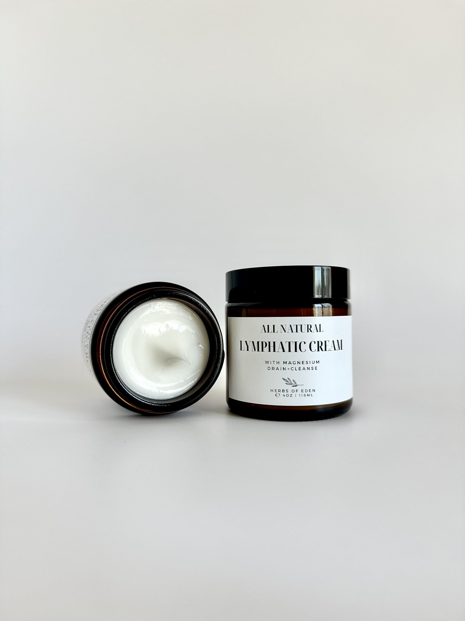 Organic Lymphatic Massage Cream with Magnesium – Natural Topical Cream | Stimulate Lymph Fluid | Family Owned, Made in USA Herbs of Eden Au supplements
