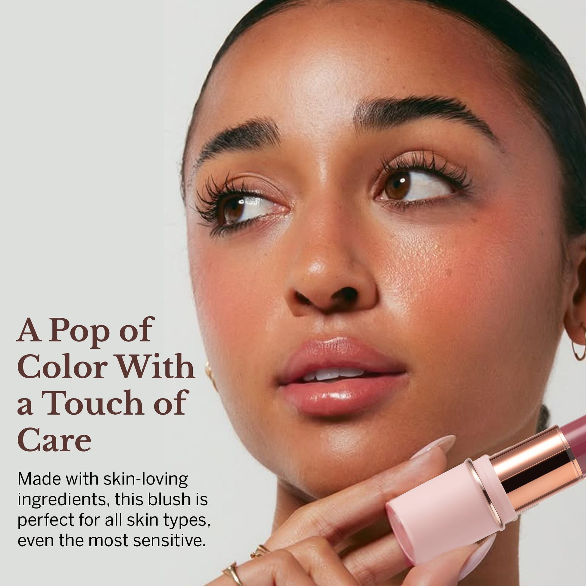 BeautiHome Blush Stick for Cheeks & Lips Multistick Cream Blush- Easy to Apply & Blend- Infused with Nourishing Ingredients for your Skin Compact Travel Size Makeup (Misty Rose, Small) BeautiHome Au supplements