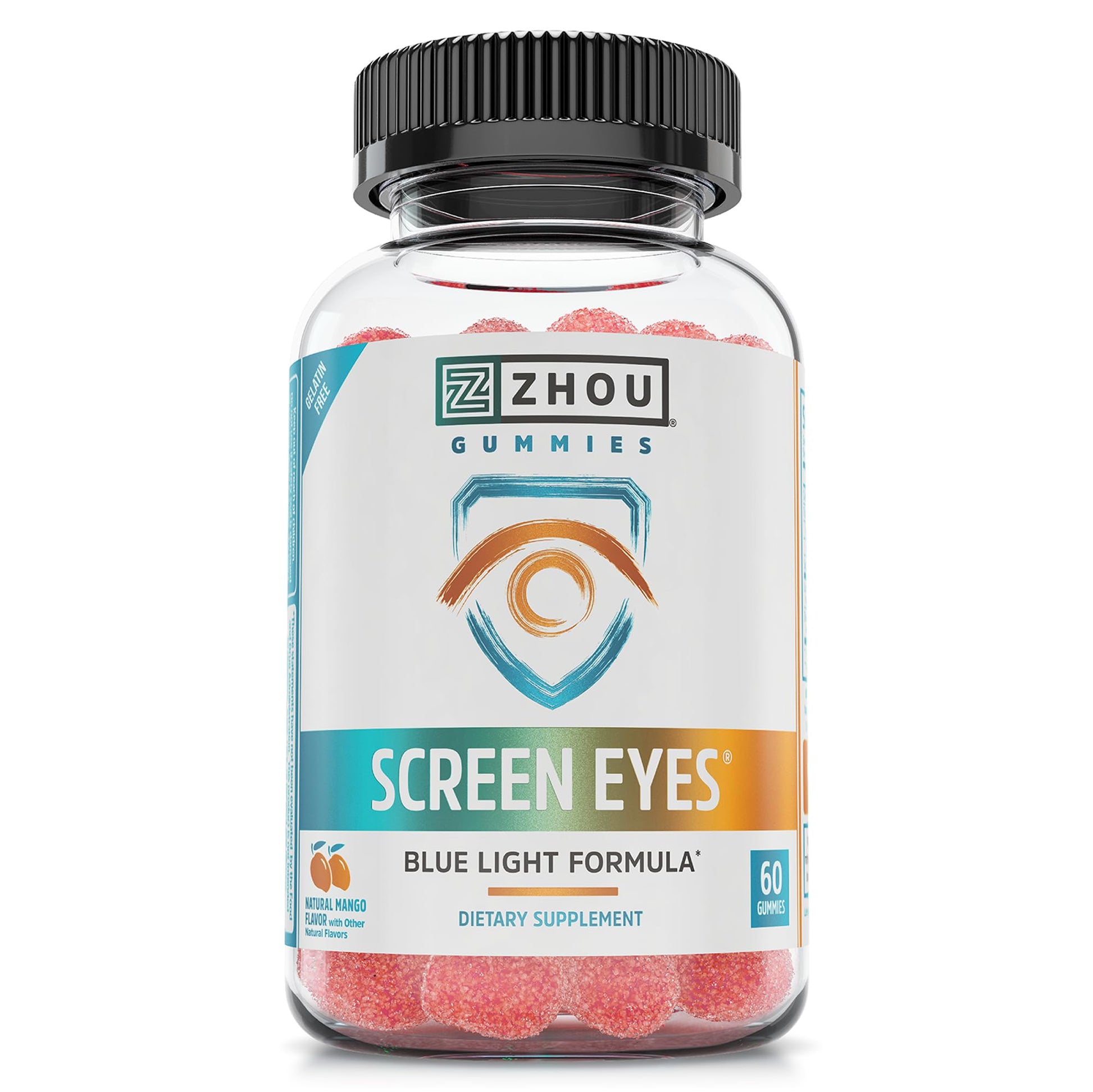 Zhou Screen Eyes Gummies - Lutein Gummies for Eye Health, Lutein and Zeaxanthin for Adults & Kids, Supports Eyesight, Blue Light Vision Health Formula - 60 Count ZHOU Au supplements