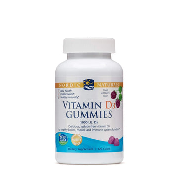 Nordic Naturals Vitamin D3 Gummies, Wild Berry - 120 Gummies - 1000 IU Vitamin D3 Nordic Naturals Au supplements