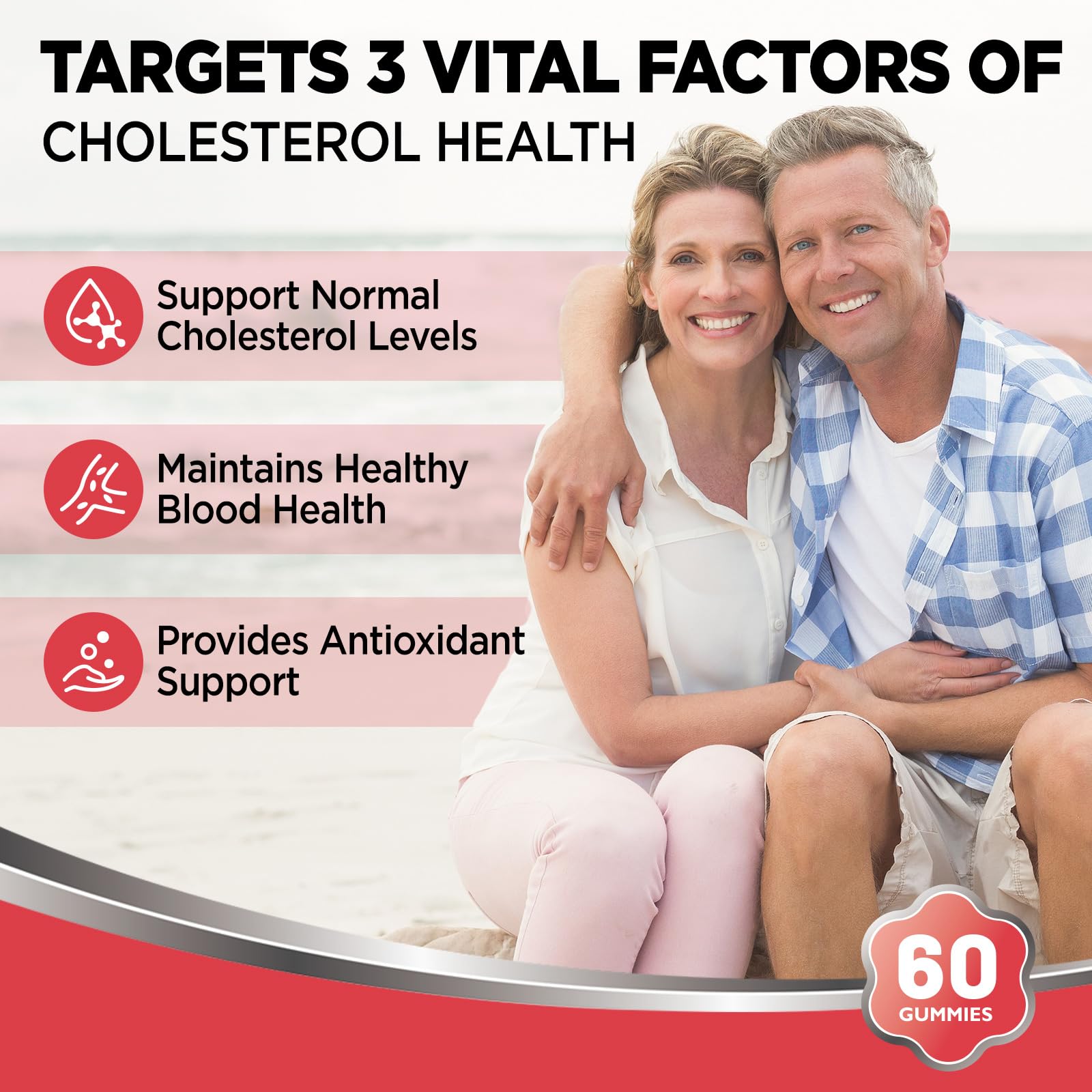 HOLLEGEND Cholesterol Supplements Gummies Sugar Free, 1500mg Plant Sterols for Cholesterol Health, Plus Citrus Bergamot, CoQ10 & Vitamins for Heart Health, Vegan, Mixed Berry Flavor, 60 Chewables HOLLEGEND Au supplements