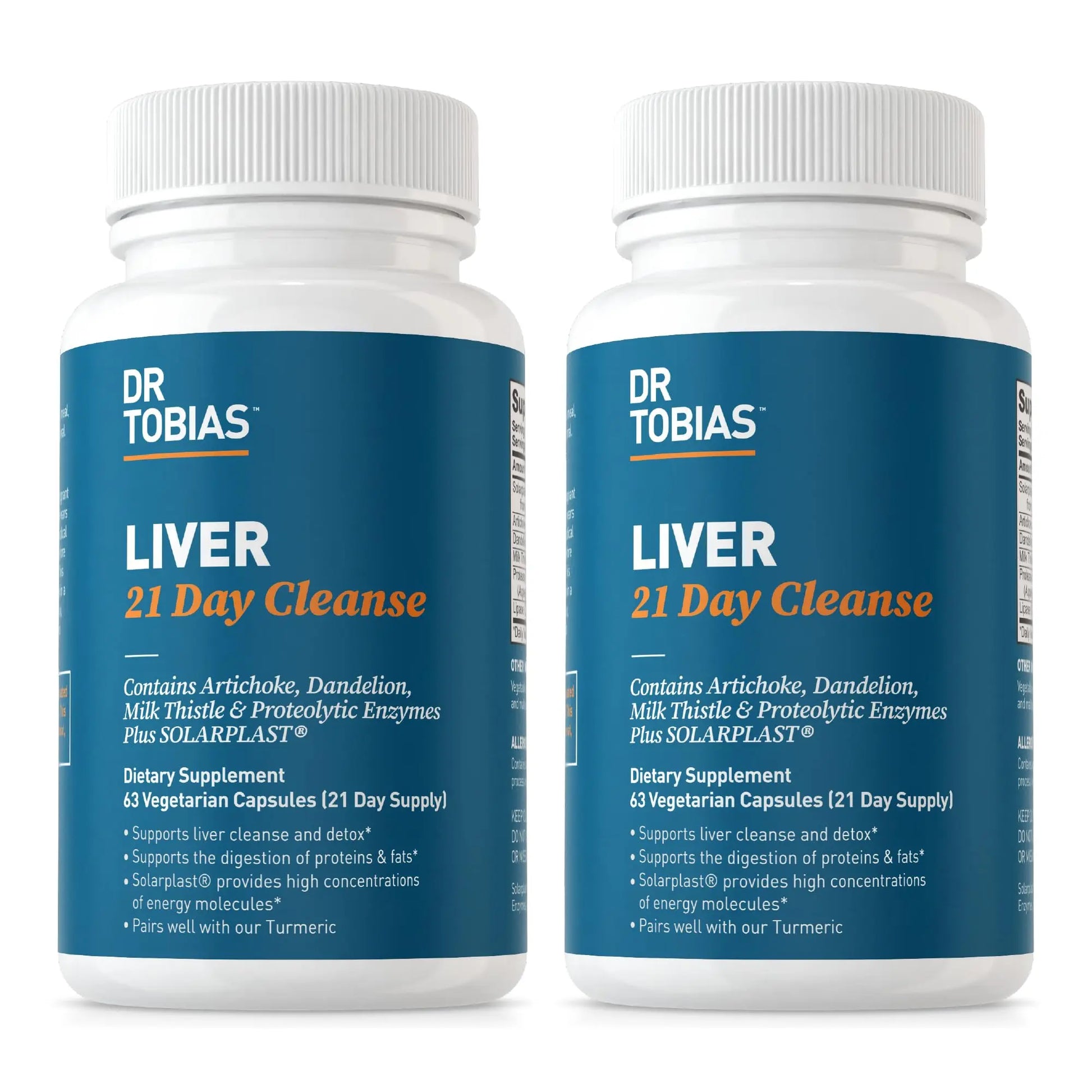 Dr. Tobias Liver 21 Day Cleanse, Herbal Liver Detox Cleanse with Solarplast, Artichoke Extra Dr. Tobias Au supplements
