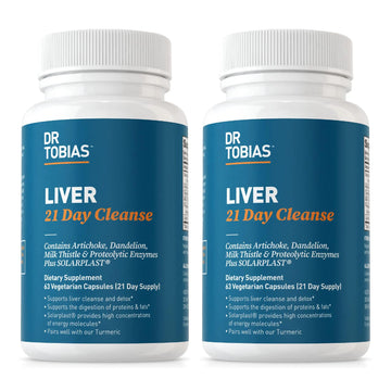 Dr. Tobias Liver 21 Day Cleanse, Herbal Liver Detox Cleanse with Solarplast, Artichoke Extra Dr. Tobias Au supplements