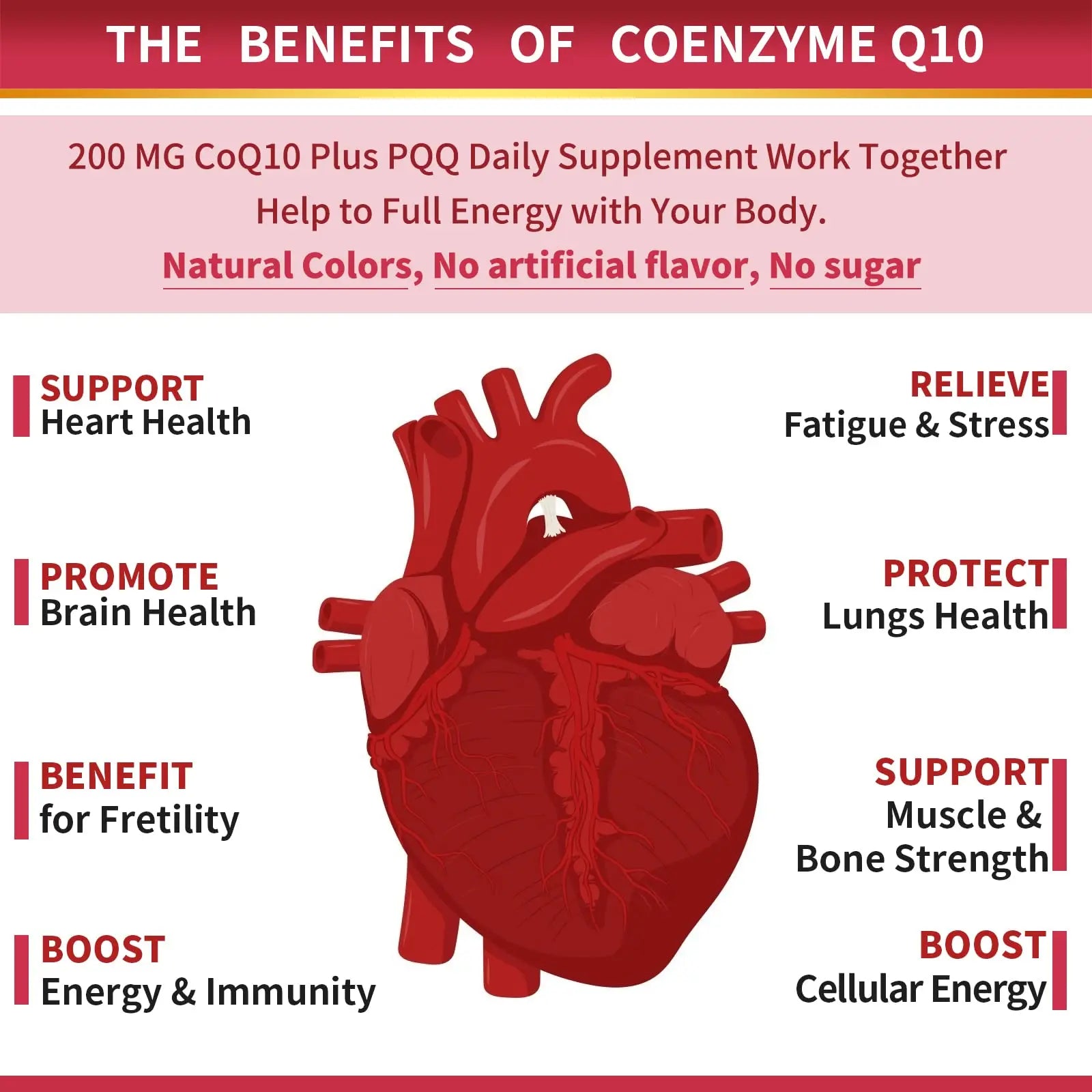 CoQ10-200mg-Softgels with PQQ, BioPerine & Omega-3, 120 Servings Coenzyme Q10 ZEBORA Au supplements