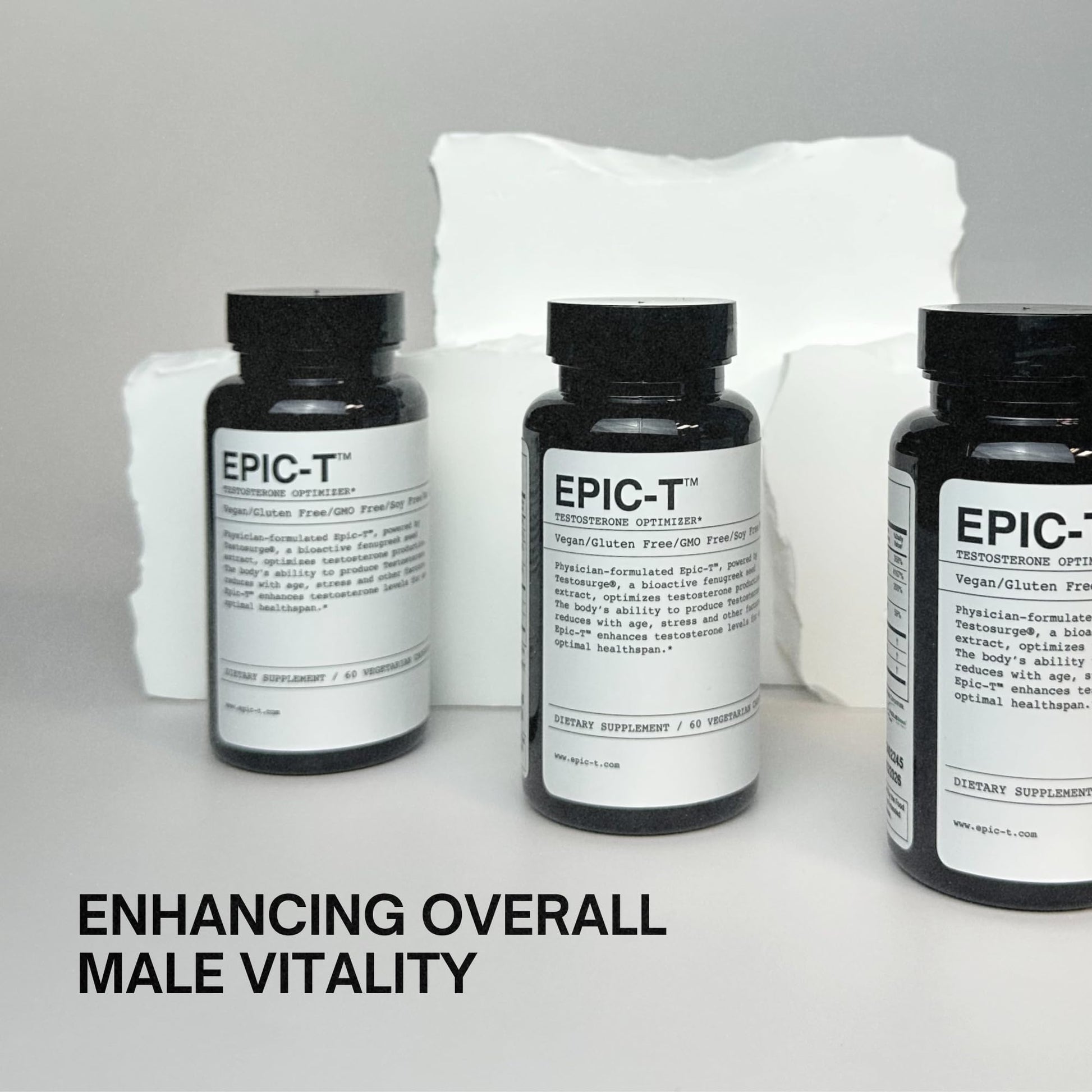 EPIC-T Testosterone Support Supplement for Men | Plant-Based Formula with Testosurge, B-Complex, B12, Zinc & Boron | Vegan, Non-GMO Daily Support EPIC Au supplements
