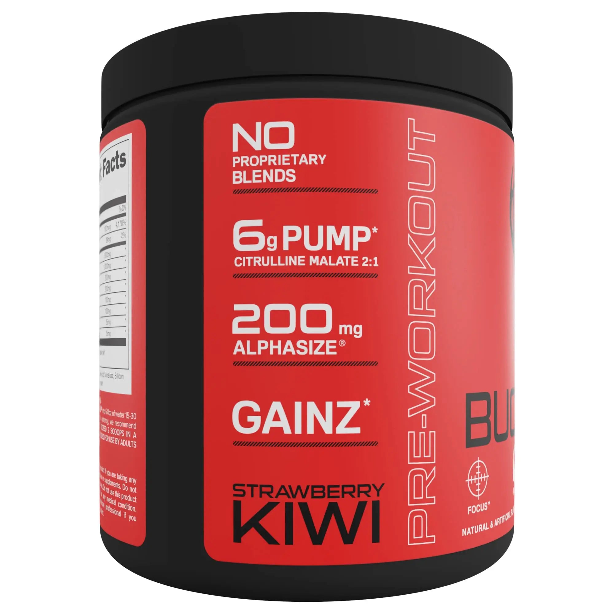 Bucked Up Pre Workout - Best Tasting - 6 Grams Citrulline, 2 Grams Beta Alanine Non Proprietary Blend, Powder (Strawberry Kiwi) Bucked Up Au supplements