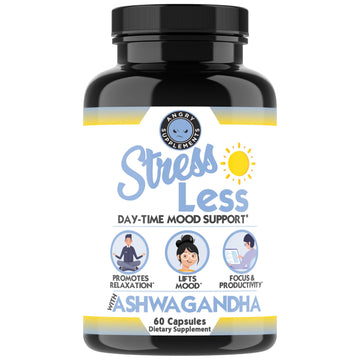 Angry Supplements Stress Less Day-Time Mood Support Pills – Natural Stress Relief with Ashwagandha, Rhodiola, L-Theanine, Magnesium & B Vitamins– Calm Focus & Mental Clarity – 60 Capsules (1-Bottle) Angry Supplements Au supplements