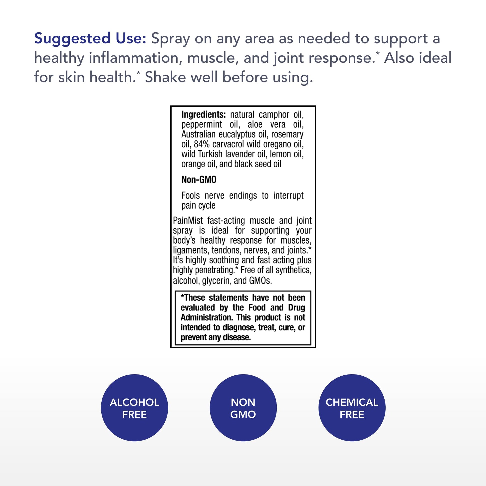 Physician's Strength PainMist - 1 fl oz - Healthy Inflammation Support - Non-GMO Physician's Strength Au supplements