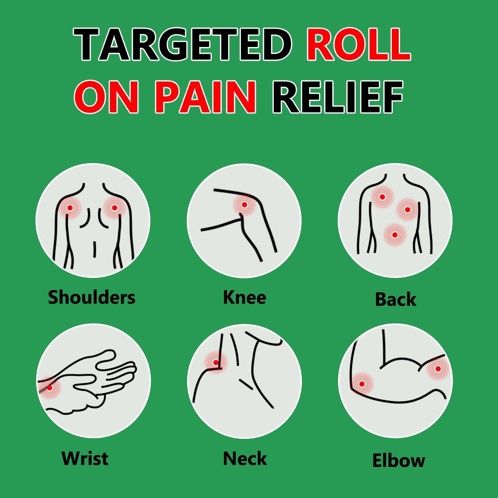 CARELIVING Roll On Pain Relief for Knee, Neck, Joint, Shoulder, Arthritis Pain Reliever, Sore Muscle Relief, Roll On Menthol Gel 2.5 Fl Oz (Pack of 2) CARELIVING Au supplements
