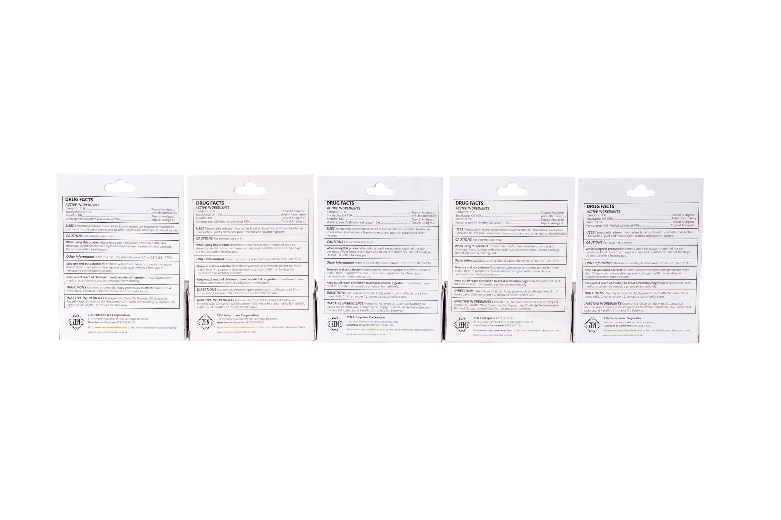 ZEN Variety Pack – Plant-Based Topical Balm Collection – Includes Relief, Sports, Women’s Sports, Women’s Relief & Hemp – 0.7 oz Each – #TrustedByLegends ZEN Au supplements