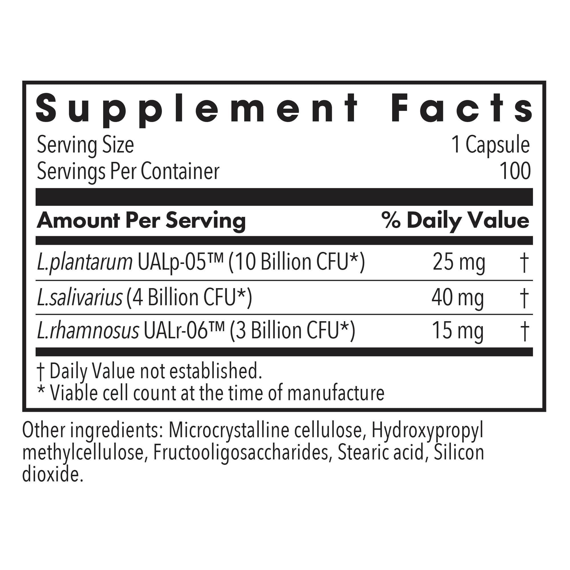 Allergy Research Group Lactobacillus Supplement - Probiotics for Men & Women, Digestive Health, Gut Health, Vegetarian Capsules - 100 Count Allergy Research Group Au supplements
