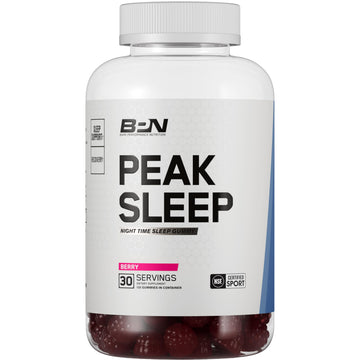 BARE PERFORMANCE NUTRITION, BPN Peak Sleep Gummy, Sleep Aid & Recovery Support Supplement, 30 Servings, Berry BARE PERFORMANCE NUTRITION Au supplements