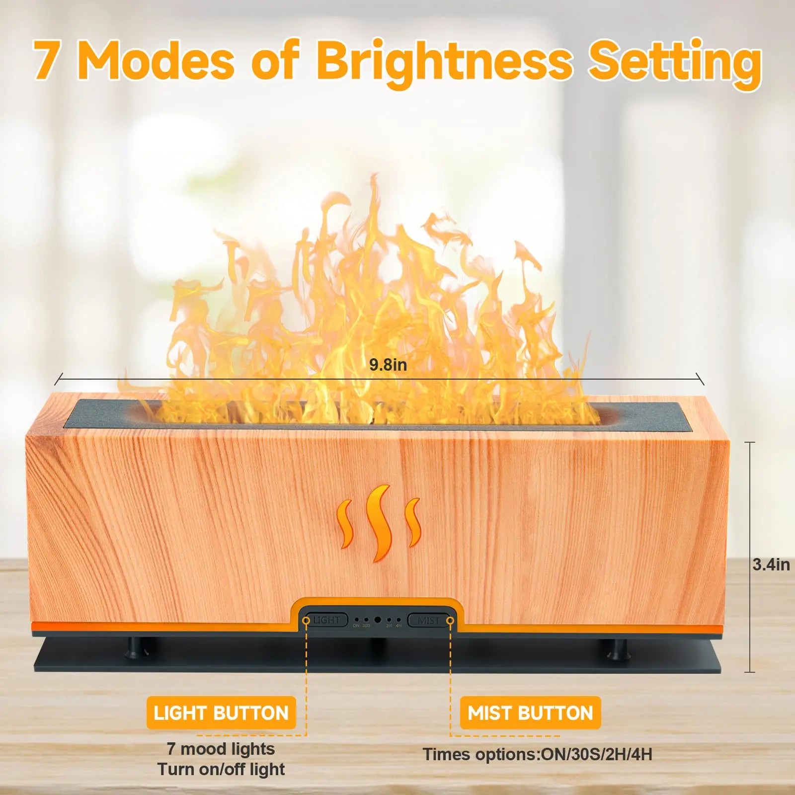 WENPHONE Upgraded 7 Color Essential Oil Diffusers, Flame Air Aroma Diffuser Humidifier, 200ml WENPHONE Au supplements