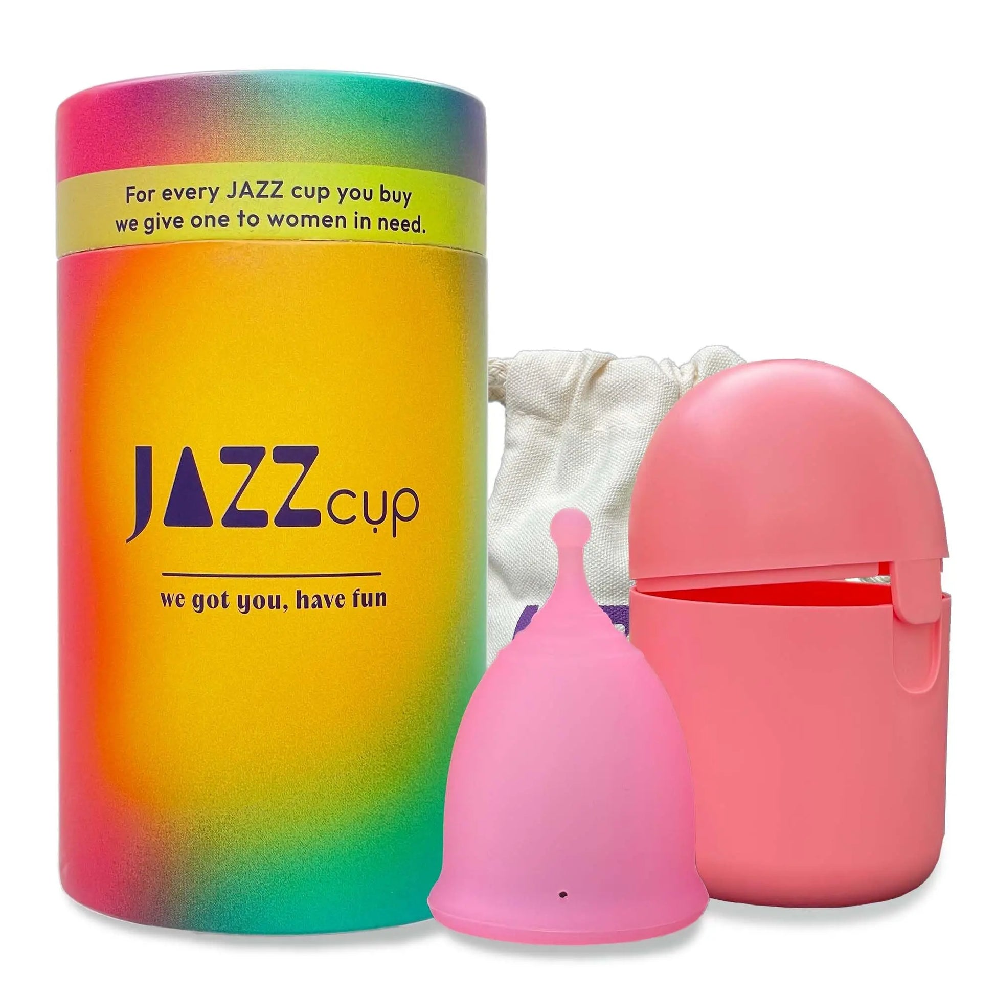JAZZ Cup Soft Menstrual Cups – with Sterilizer Case & Cotton Pouch – Reusable, 12-Hour Protection JAZZ cup Au supplements
