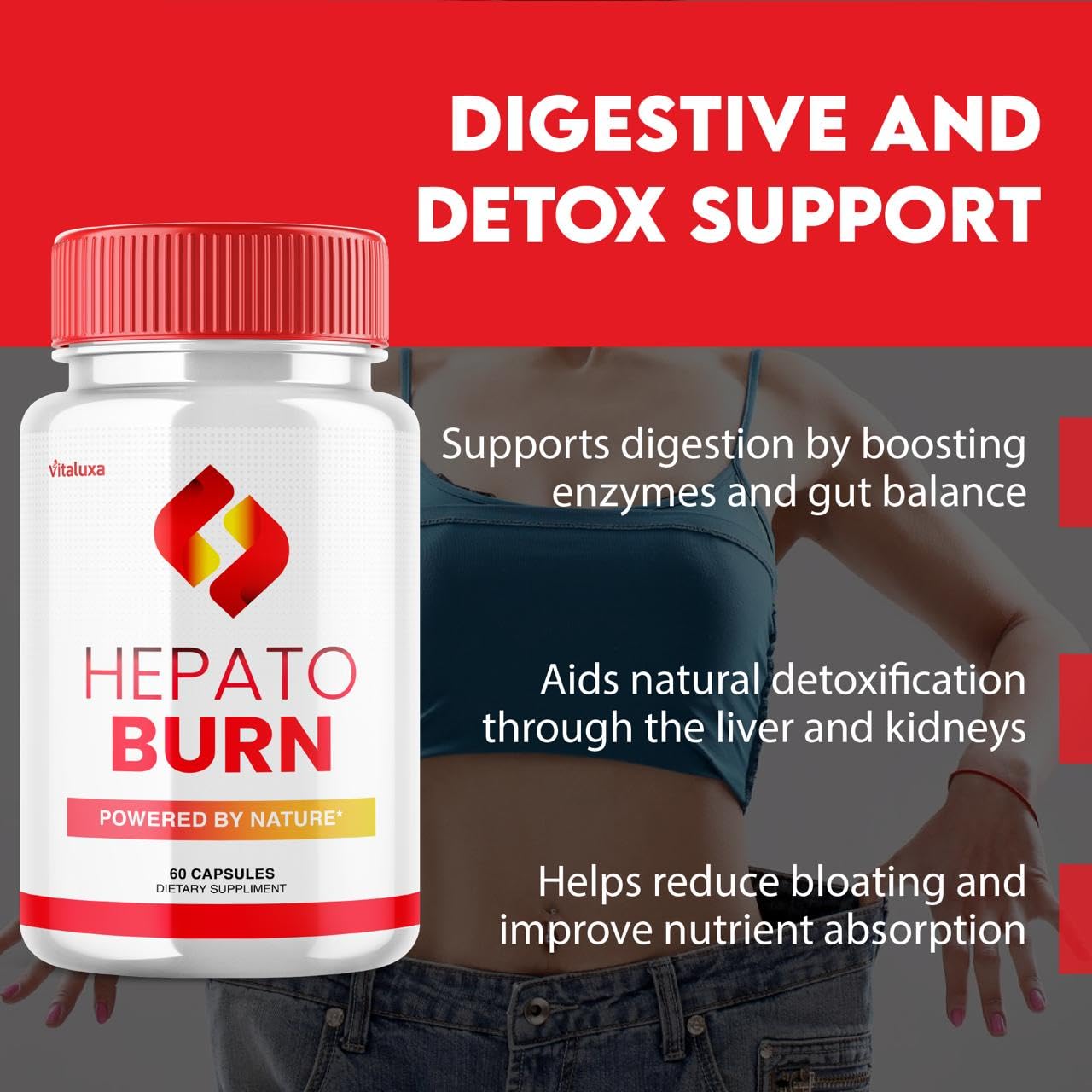 Hepato Burn Capsules - HepatoBurn Supplement Pills Advanced Formula Wait Premium Blend All Natural Loss Support for Men Women, Hepataburn Reviews Maximum Strength Burner Health Wellness (60 Capsules) Vitaluxa Au supplements