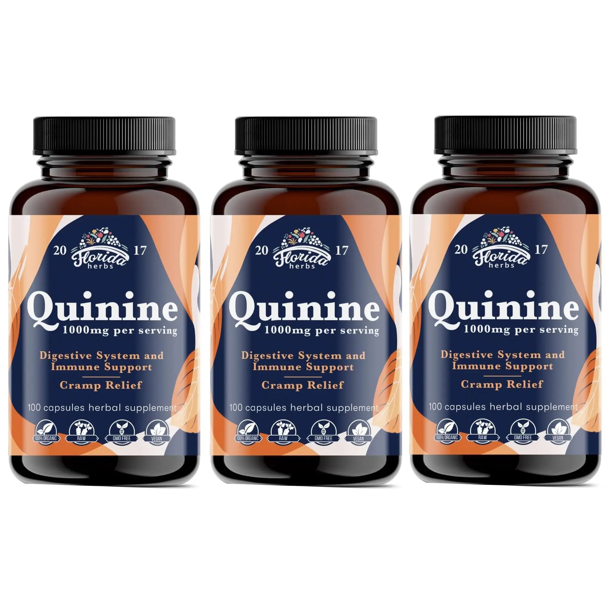 Leg Cramps Support Organic Pills - 1000 mg - Quinine Tablets for Cramp Defense FLORIDA HERBS Au supplements