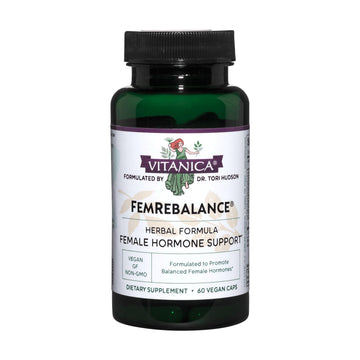 Vitanica FemRebalance, Hormone Balance Support for Women, Vegan, 60 Capsules Vitanica Au supplements