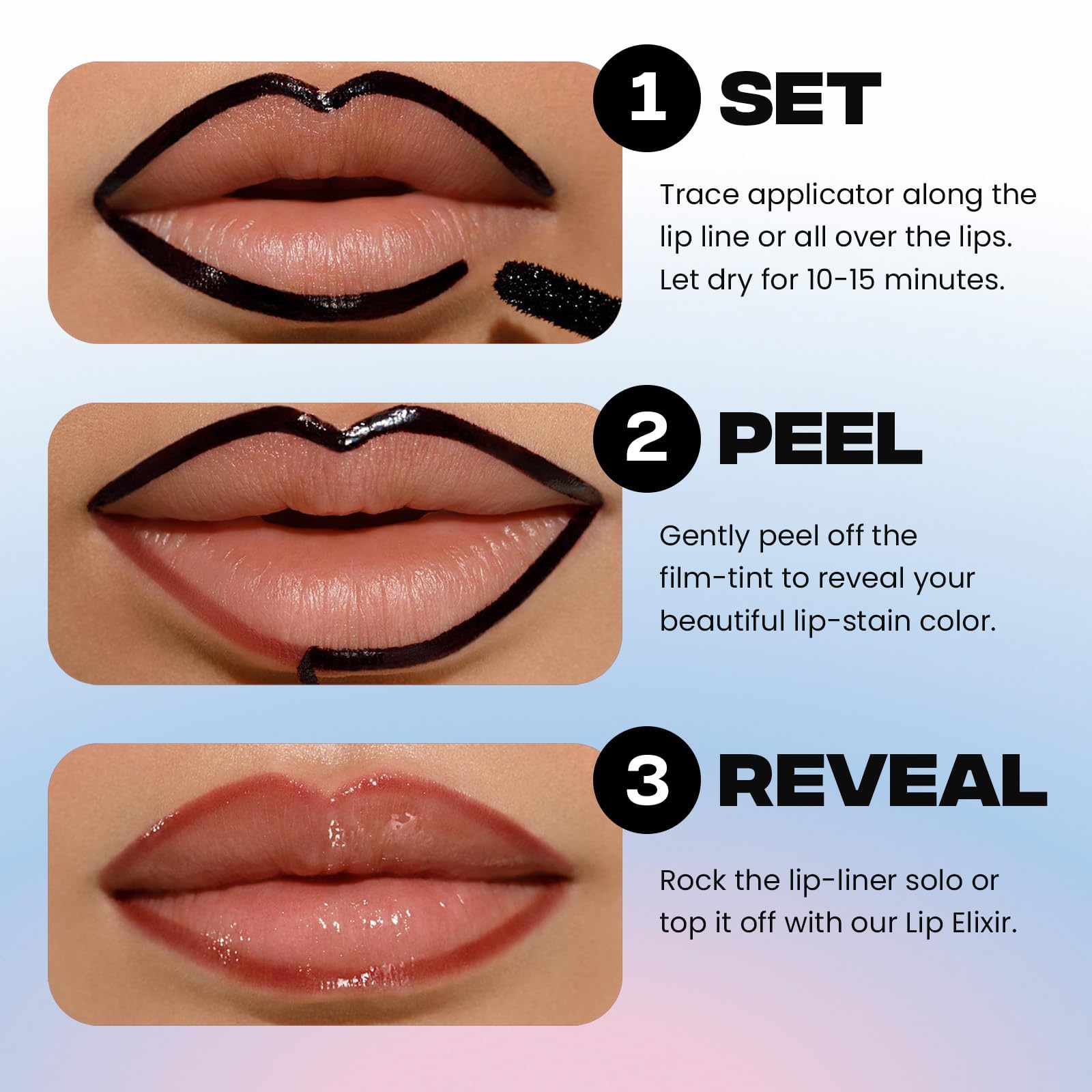 Sacheu Lip Liner STAY-N Peel Off Lip Stain — Long Lasting Waterproof Lip Tint with Hyaluronic Acid & Vitamin E — Transfer Proof Matte Finish, Vegan & Cruelty-Free (p-INKED) Sacheu Au supplements