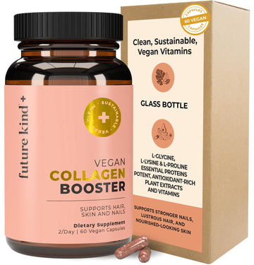 Future Kind Vegan Collagen - Supports Collagen Production with Biotin and Vitamin C (60 Capsules in Glass Bottle) Future Kind Au supplements
